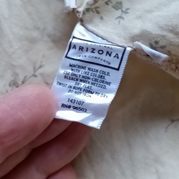 Y2K Arizona Jean Button Down Floral Western Shirt Cowgirl - L Juniors - Picture 6 of 16